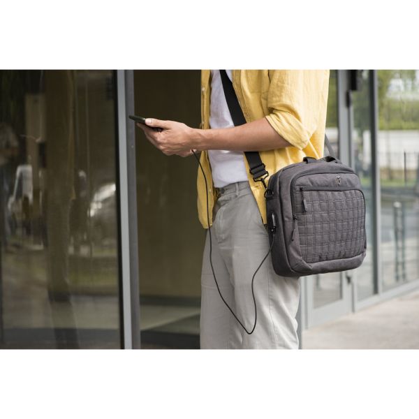2E Laptop Bag 16", CrossSquares, Black