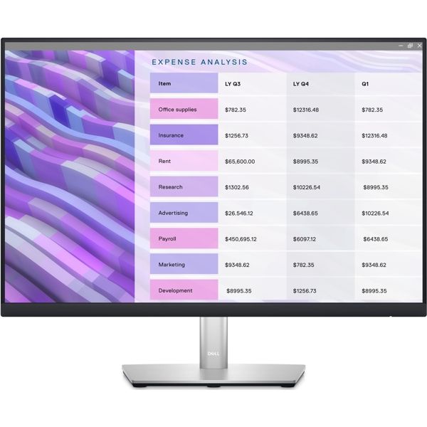 DELL Monitor 24" P2423 D-Sub, DVI, HDMI, DP, USB3.2, IPS, 1920x1200, 16:10, sRGB 99%, Pivot