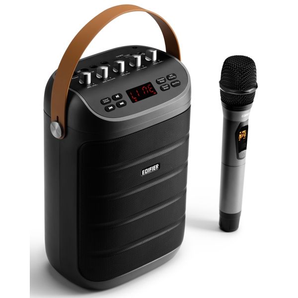 Karaoke Speaker Edifier PK305, 18W, Bluetooth, USB, TF-card, Party Trolley Speaker, Gray