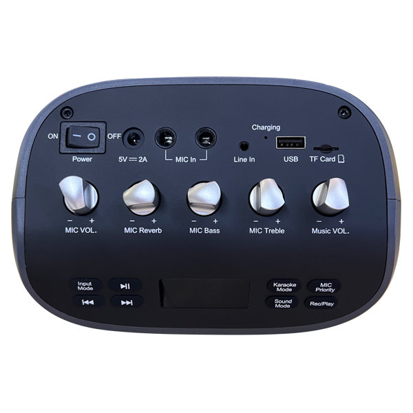 Karaoke Speaker Edifier PK305, 18W, Bluetooth, USB, TF-card, Party Trolley Speaker, Gray
