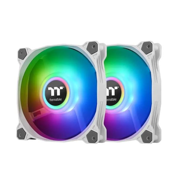 Pure Duo 12 ARGB Sync Radiator Fan (2-Fan Pack)-White 120mm