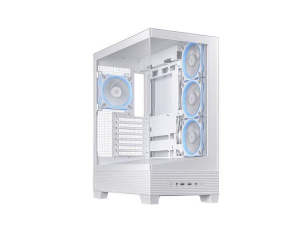 Case: Asus A31 PLUS 4x120mm ARGB Fans Mid Tower White - 90DC00R3-B19000