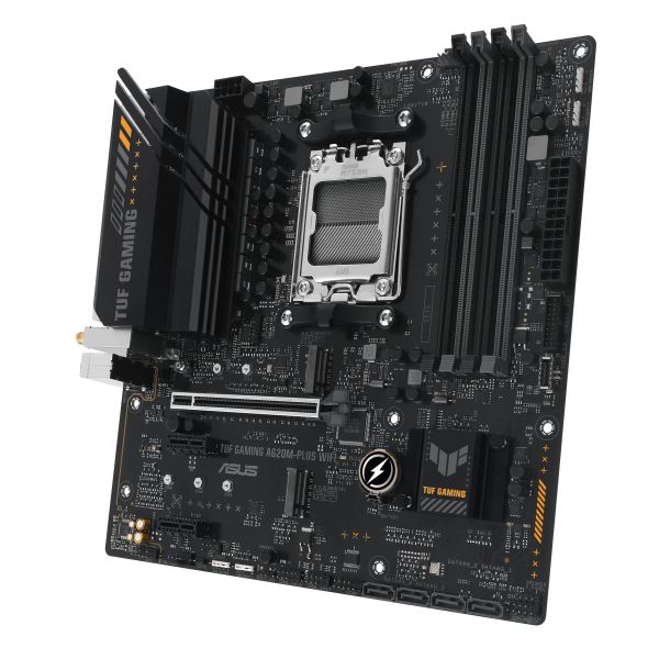 ASUS TUF GAMING A620M-PLUS WIFI sAM5 A620 4xDDR5 HDMI DP Wi-Fi BT mATX