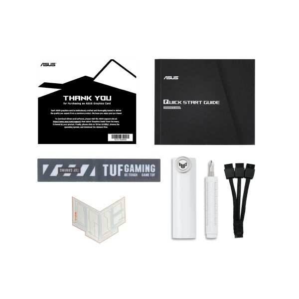 ASUS Graphic Card GeForce RTX 5070 TI 16GB GDDR7 OC TUF-RTX5070TI-O16G-BTF-WHITE