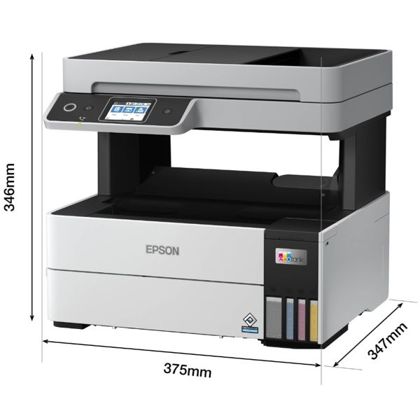 Printer Epson EcoTank L6490 C11CJ88405, 4in1, Color, Wifi, USB, Ethernet, A4, R/G, Grey