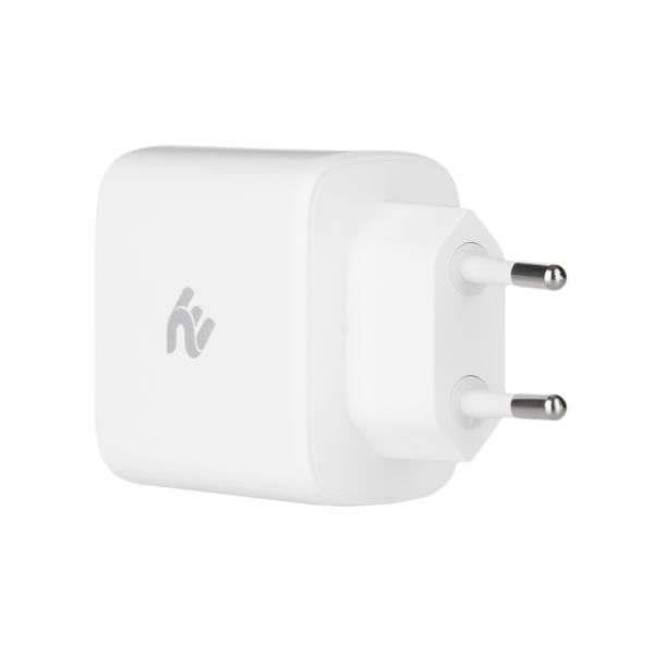 2Е Wall Charger 3xUSB GaN 65W, white