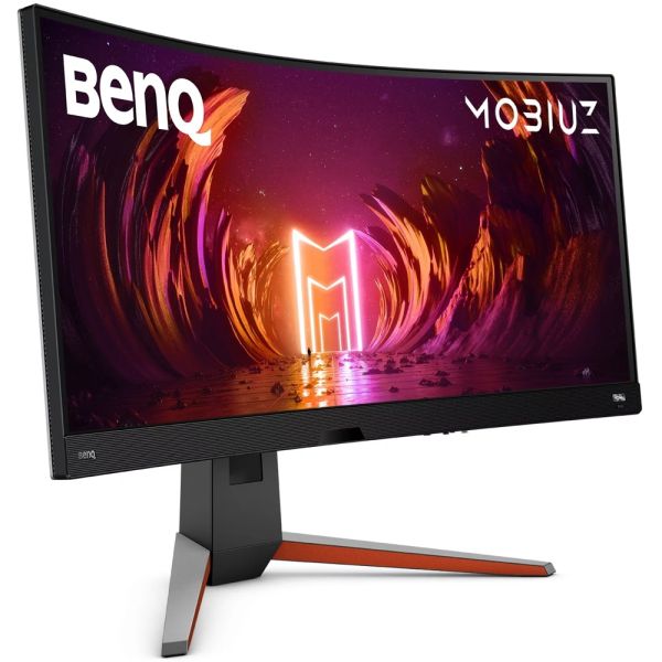 Monitor: BenQ MOBIUZ EX3410R 34" WQHD Curved VA 144Hz 1ms 2xHDMI DP Built-In Speaker - 9H.LKKLA.TBE