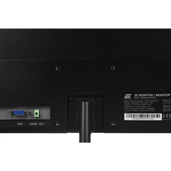 2E  LCD 23.8" D2421B D-Sub, HDMI, Audio, IPS, 1920x1080, 75Hz, FreeSync, Frameless