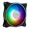 2E GAMING  Case fan (F120OI-ARGB), 120mm, 3+3pin 5V Aura, white blades, black frame,outer-inner LED