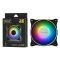 2E GAMING  Case fan (F120OI-ARGB), 120mm, 3+3pin 5V Aura, white blades, black frame,outer-inner LED
