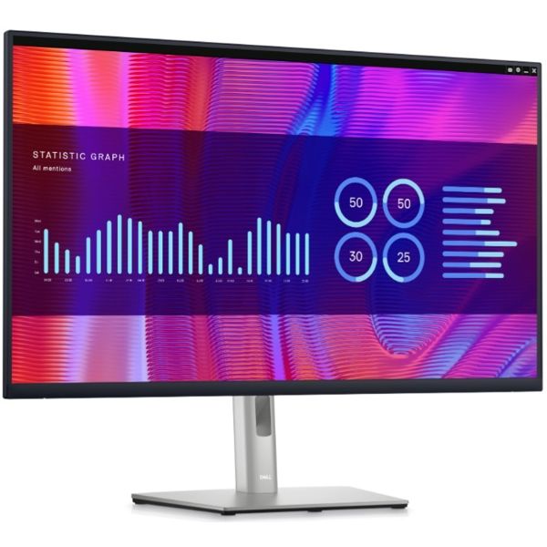 DELL Monitor 31.5" P3223DE USB-C HUB, HDMI, DP, USB-C, RJ-45, IPS, 2560x1440, sRGB 99%, Pivot, 60Hz