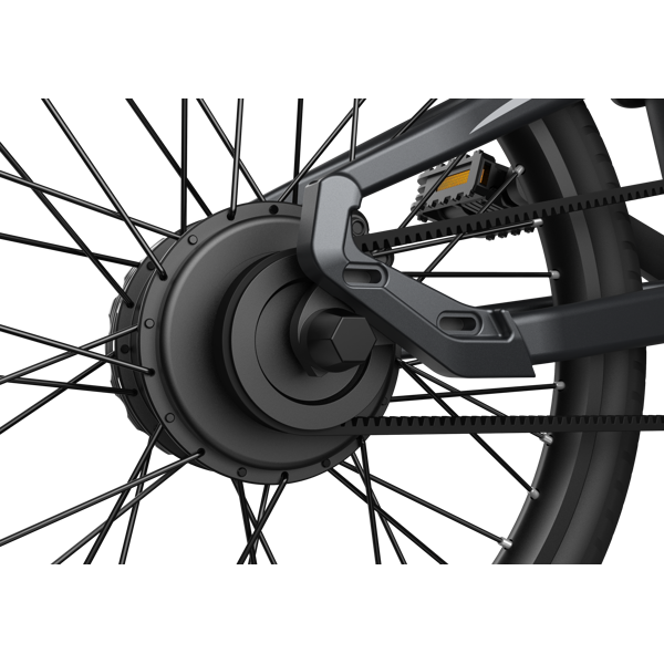 Electric Bicycle ADO A20F XE, 500W, Smart APP, Folding Electric Bike, 25KM/H, Black