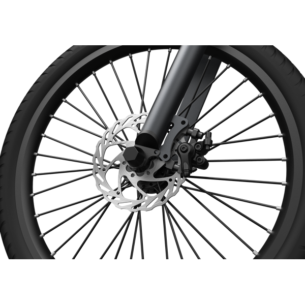 Electric Bicycle ADO A20F XE, 500W, Smart APP, Folding Electric Bike, 25KM/H, Black