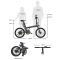 Electric Bicycle ADO A20F XE, 500W, Smart APP, Folding Electric Bike, 25KM/H, Black