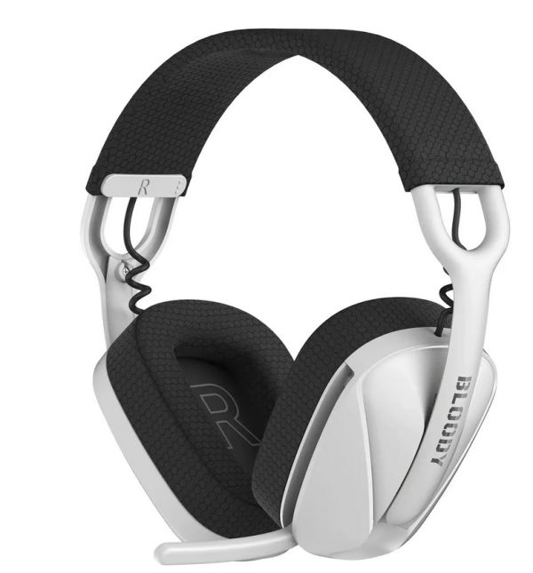 Headphones: A4Tech Bloody GR280 Gaming Wireless Bluetooth Headset With Mic White