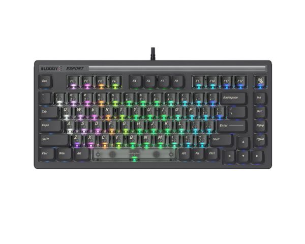 Keyboard: A4Tech Bloody LK72R Light Strike Speed RGB Gaming Keyboard Sports Gray