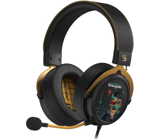 Headphones: A4Tech Bloody M595 Hybridcore Gaming Headset With Mic Renegade Midnight