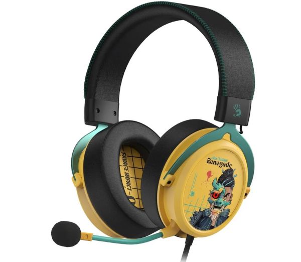 Headphones: A4Tech Bloody M595 Hybridcore Gaming Headset With Mic Renegade Sunset