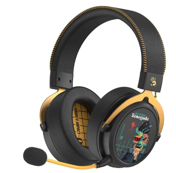 Headphones: A4Tech Bloody MR595 AIO Gaming Headset With Mic Renegade Midnight