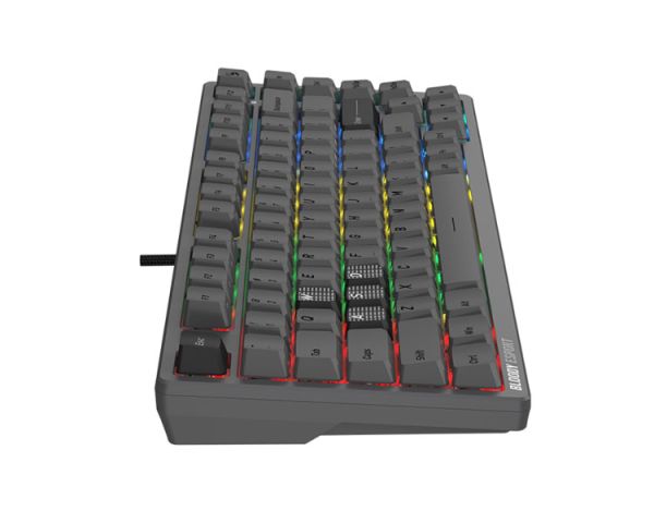 Keyboard: A4Tech Bloody MS76 RGB Magnetic Switch Gaming Mechanical Keyboard Iron Gray