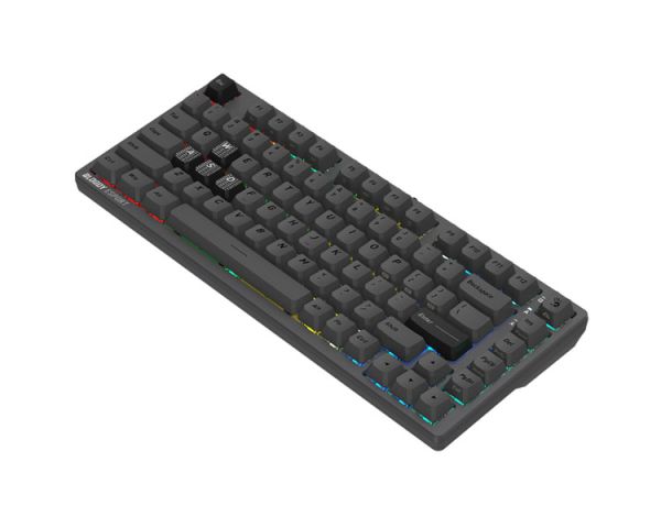 Keyboard: A4Tech Bloody MS76 RGB Magnetic Switch Gaming Mechanical Keyboard Iron Gray