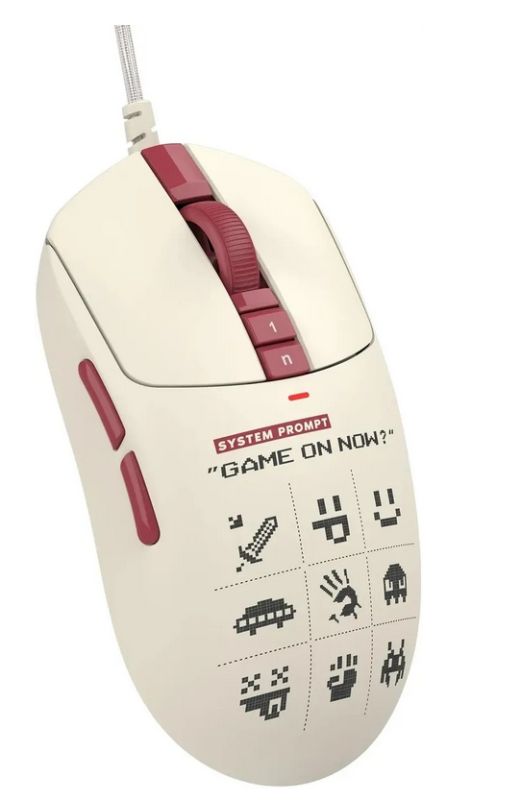 Mouse: A4Tech Bloody W72 Ultra Lightweight Gaming Mouse Pixels Red