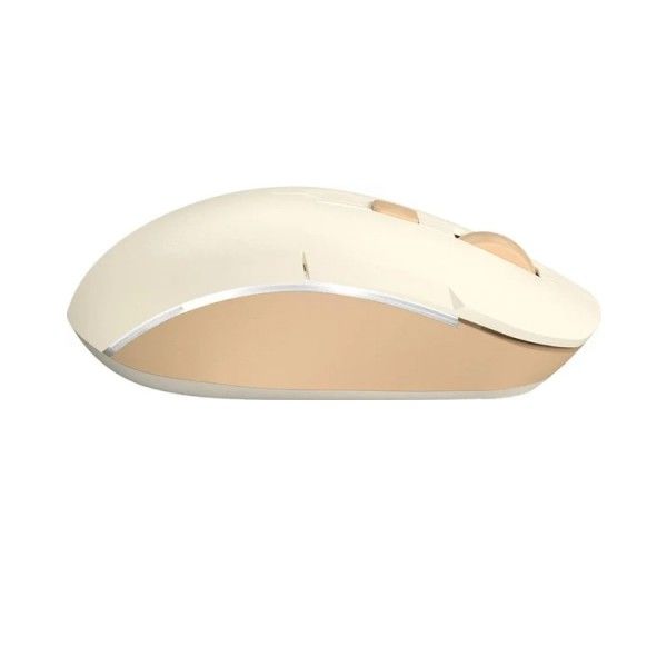 Mouse: A4Tech Fstyler FB26CS Air2 Bluetooth & 2.4G Wireless Mouse Cafe Latte