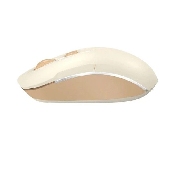 Mouse: A4Tech Fstyler FB26CS Air2 Bluetooth & 2.4G Wireless Mouse Cafe Latte