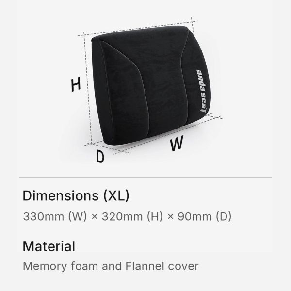 AndaSeat lumbar pillow for Novis XL, black