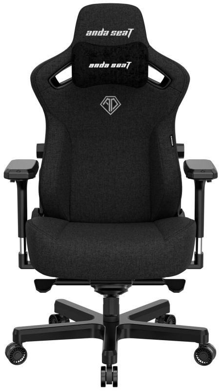 AndaSeat Chair Kaiser 3, linen fabric, 4D-Armrests, black