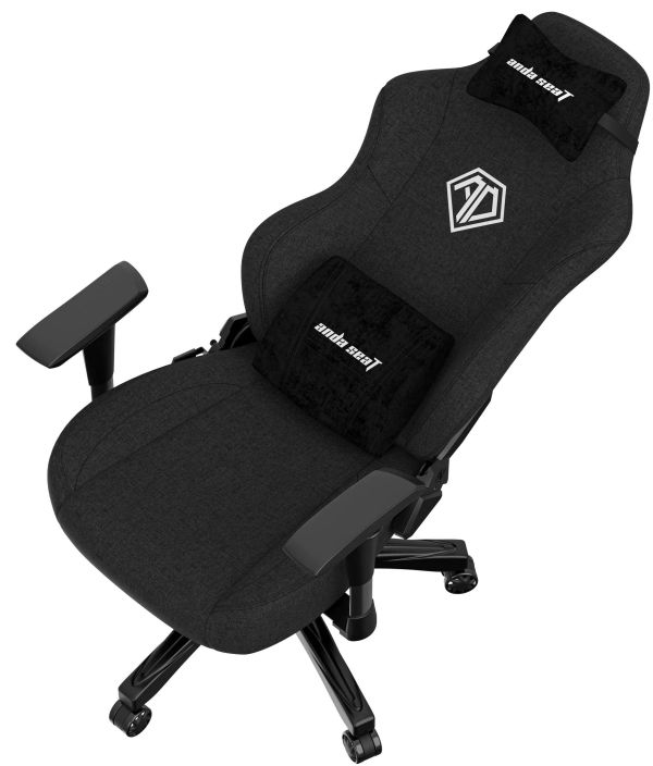 AndaSeat Chair Phantom 3, linen fabric, 1D-Armrests, black