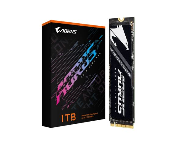 Hard drive: Gigabyte AORUS Gen4 7300 1TB SSD M.2 PCIe 4.0 x4 NVMe 1.4 - AG4731TB N