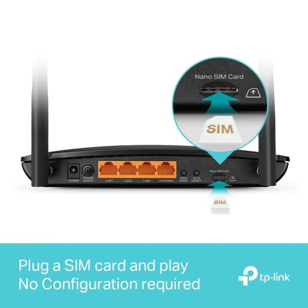 TP-Link, Archer MR500, 4G+ Cat6 AC1200 Wireless Dual Band Gigabit Router