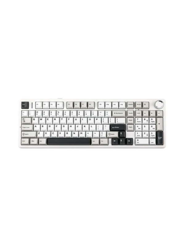 Keyboard: AULA F99 PRO Tri-Mode RGB Mechanical Keyboard Grey/White/Dark Grey (Star Vector Switch)