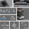 Keyboard: AULA F87 PRO V2 Tri-Mode RGB Mechanical Keyboard Black/Gradient Grey (Gray Wood Switch V4)