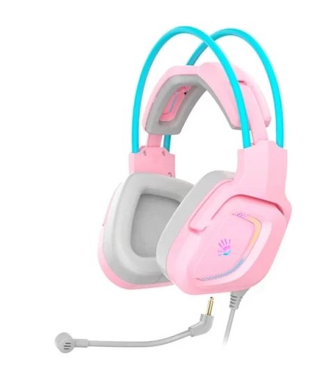 Bloody G575 7.1 RGB Gaming Headset Sky Pink