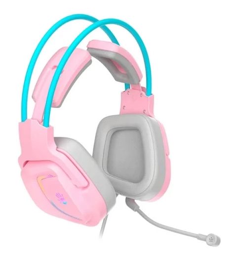 Bloody G575 7.1 RGB Gaming Headset Sky Pink