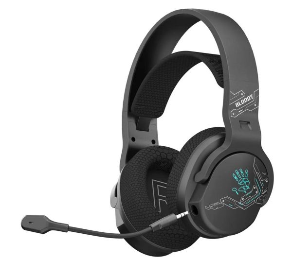 Headphones: A4tech Bloody GR370 Bluetooth Wireless Headset Sports Black