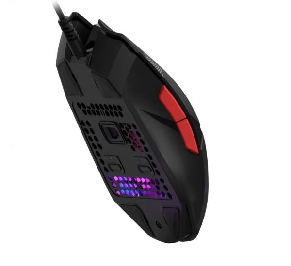 Mouse: A4tech W60 Max Mini Lightweight RGB Gaming Mouse Black