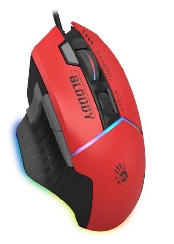 Mouse: A4tech Bloody W95 Max Sports RGB Gaming Mouse Sports Red