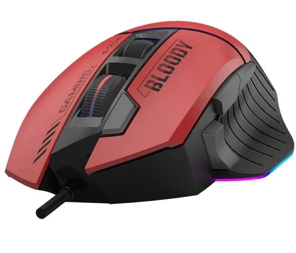 Mouse: A4tech Bloody W95 Max Sports RGB Gaming Mouse Sports Red