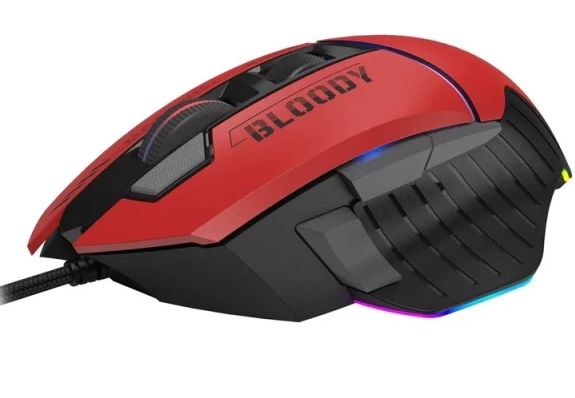 Mouse: A4tech Bloody W95 Max Sports RGB Gaming Mouse Sports Red