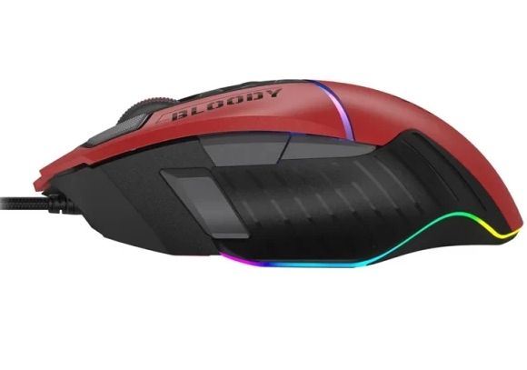 Mouse: A4tech Bloody W95 Max Sports RGB Gaming Mouse Sports Red