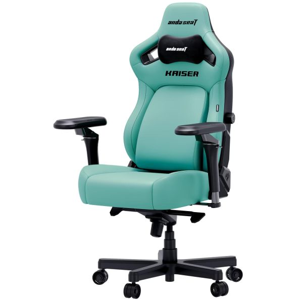 AndaSeat Chair Kaiser 4 V2 XL, PVC leather, 6D-Armrests, green