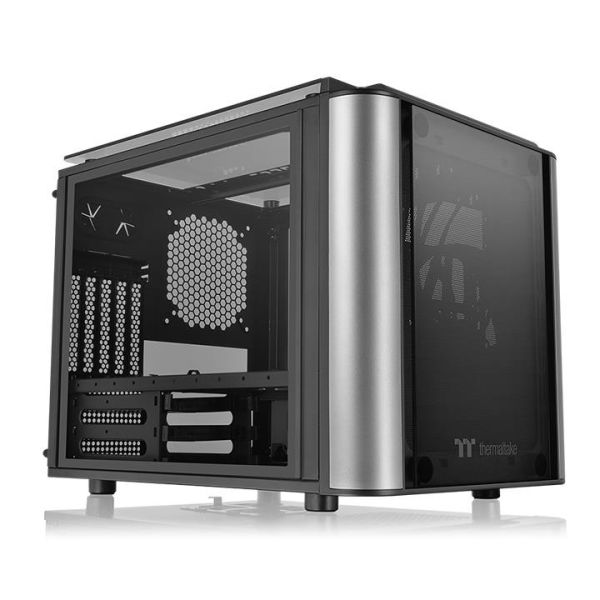 Level 20 VT, THERMALTAKE, CASE, Black, mATX, 1x200mm Fan, AIO 240mm, air 185mm, GPU 350mm, 3x3.5”, USB 3.0x2, USB 2.0x2, Aud