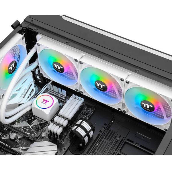 TH420 ARGB Sync All-In-One Liquid Cooler - Snow Edition, 420mm, 3200 RPM, 140 x 140 x 25mm, 12 - 5 V, LGA 2066/2011-3/2011/18