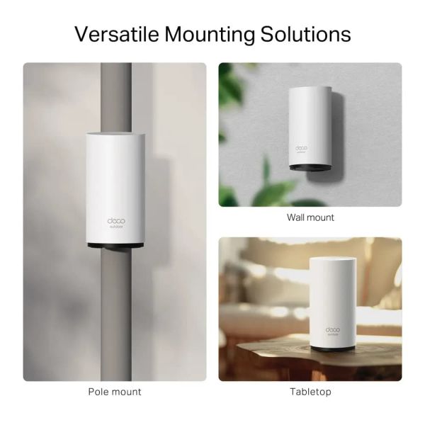 TP-Link, Deco BE25-Outdoor(1-pack), BE3600 Outdoor/Indoor Mesh Wi-Fi 7 Unit