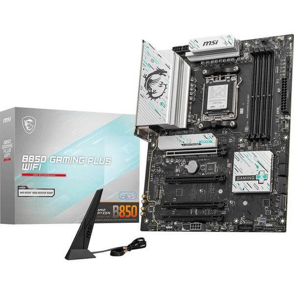 MSI Motherboard B850 GAMING PLUS WIFI sAM5 B850 4xDDR5 M.2 DP WiFi BT ATX