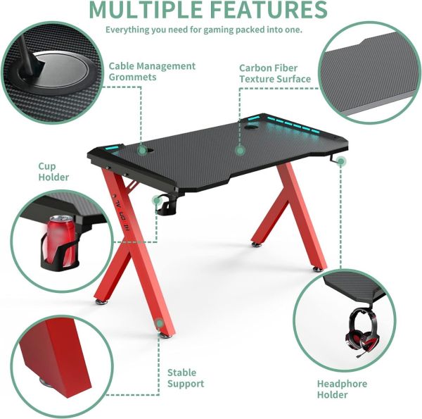 Gamind Desk Rgb Red