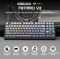 Keyboard: AULA F87 PRO V2 Tri-Mode RGB Mechanical Keyboard Black/Gradient Grey (Gray Wood Switch V4)